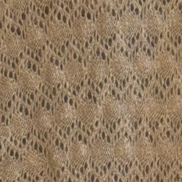 Cream Pointelle cardigan with hood Women’s XL Natural Reflections - Picture 3 of 4